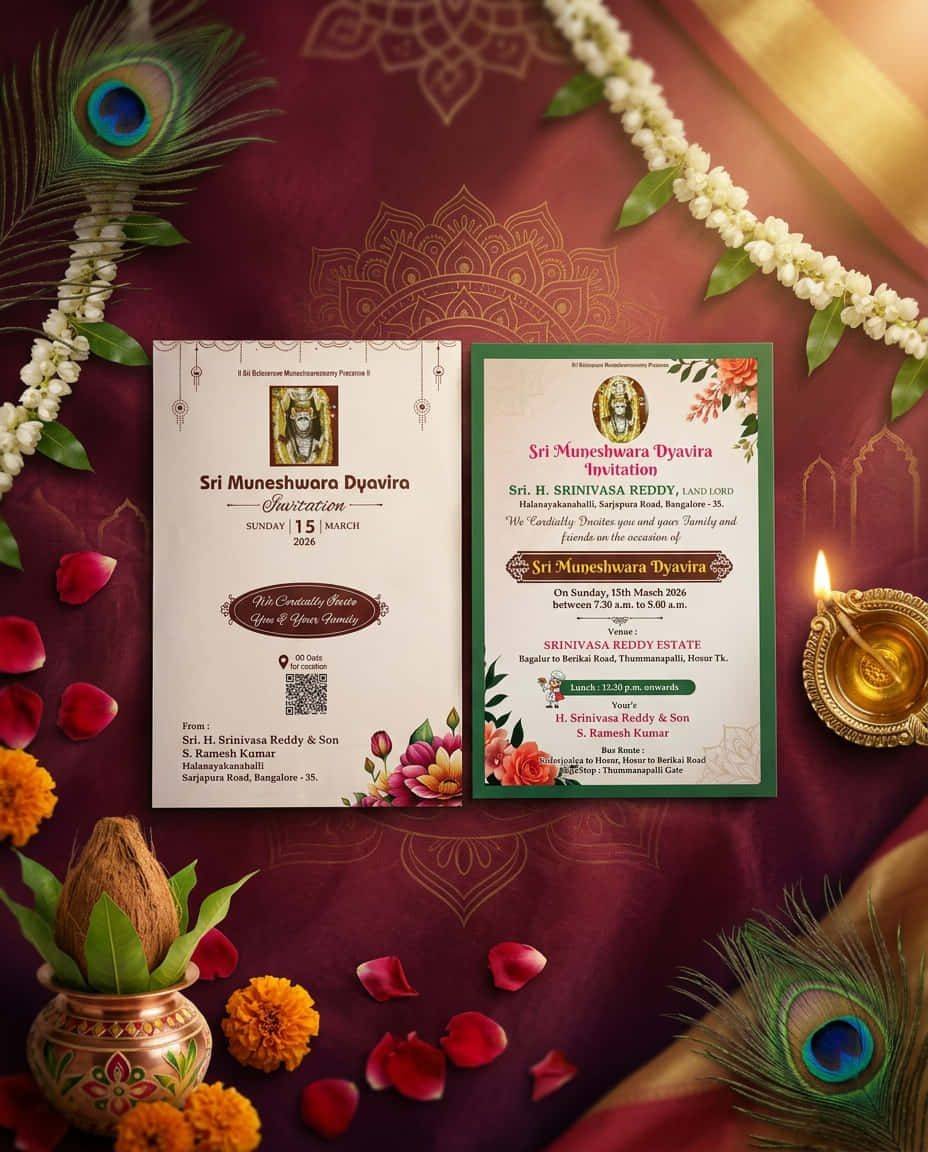 Royal Customised Wedding Invitation