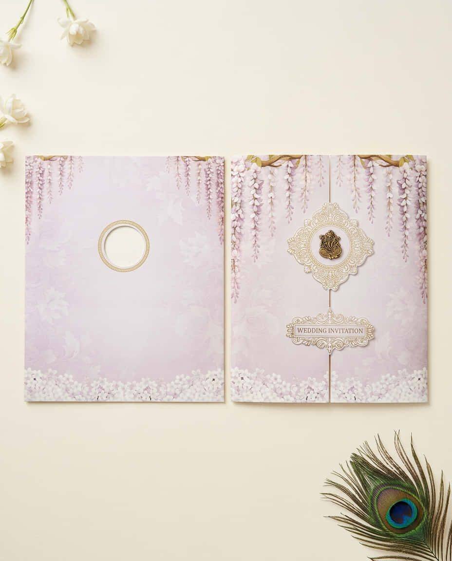 Wedding Invitation Purple
