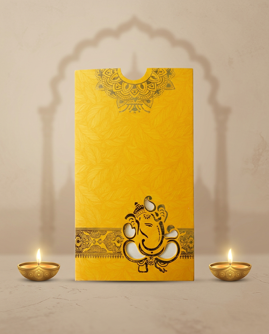 Traditional Wedding Cards Vertical